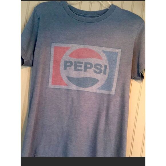 Vintage Pepsi Graphic Distressed Tee Shirt M - Picture 1 of 6